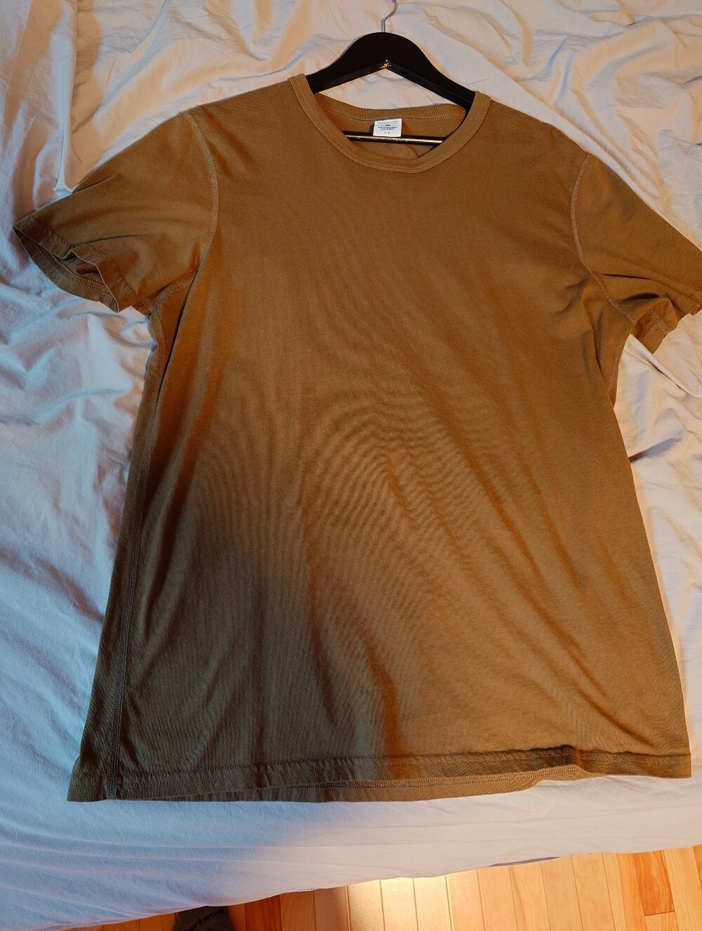 Reigning Champ Olive Tee - Short Sleeve Crew Size L- Like New!